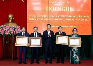 Hưng Yên: Triển khai nhiệm vụ công tác xây dựng Đảng năm 2023