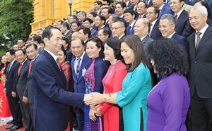 Chủ tịch nước tiếp các trưởng cơ quan đại diện Việt Nam ở nước ngoài