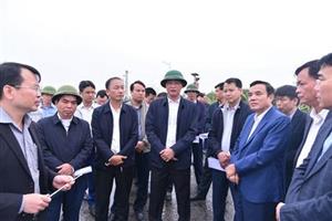 Bí thư Tỉnh ủy Nguyễn Hữu Nghĩa kiểm tra tiến độ triển khai một số dự án giao thông trọng điểm