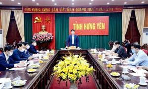 Đồng chí Phó Bí thư Thường trực Tỉnh ủy, Chủ tịch HĐND tỉnh Trần Quốc Toản làm việc với Ban Thường vụ Đảng ủy Khối Cơ quan – Doanh nghiệp tỉnh