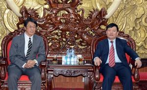 Chủ tịch UBND tỉnh Nguyễn Văn Phóng làm việc với Tổng Giám đốc Công ty TNHH Khu công nghiệp Thăng Long II