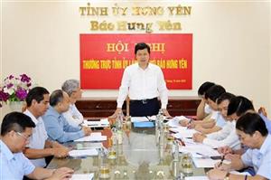 Thường trực Tỉnh ủy làm việc với Báo Hưng Yên