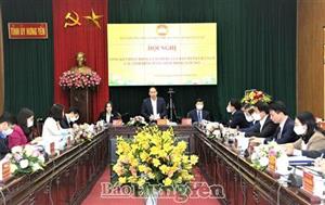 Tổng kết hoạt động cụm thi đua Ủy ban MTTQ Việt Nam các tỉnh đồng bằng sông Hồng năm 2021 tại Hưng Yên