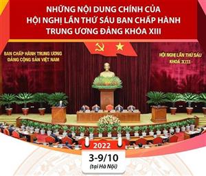 Những nội dung chính của Hội nghị lần thứ sáu Ban Chấp hành TW Đảng