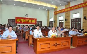 Đoàn đại biểu Quốc hội tỉnh tiếp xúc cử tri huyện Yên Mỹ