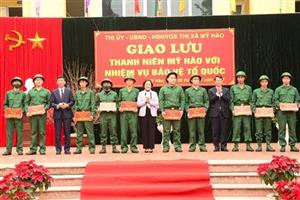 Thị xã Mỹ Hào: Giao lưu thanh niên với nhiệm vụ bảo vệ Tổ quốc