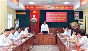 Bộ trưởng Bộ Công Thương Nguyễn Hồng Diên làm việc với Sở Công Thương