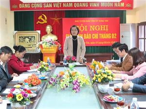 Hưng Yên: Giao ban báo chí tháng 02