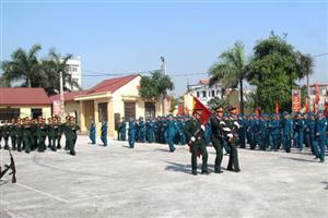 Huyện Mỹ Hào tổ chức Lễ ra quân huấn luyện lực lượng vũ trang năm 2016