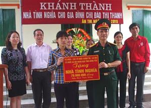 Khánh thành xây dựng nhà tình nghĩa cho hội viên nông dân