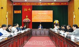 Giao ban Thường trực Tỉnh ủy với các cơ quan chuyên trách tham mưu, giúp việc Tỉnh ủy, Ủy ban Mặt trận Tổ quốc Việt Nam tỉnh và các tổ chức chính trị - xã hội tỉnh quý III năm 2021