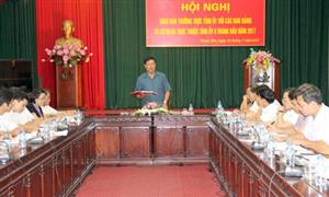 Thường trực Tỉnh ủy Hưng Yên giao ban với các ban Đảng và cơ quan trực thuộc Tỉnh ủy