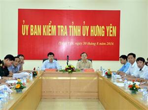 Hưng Yên dự hội nghị trực tuyến về công tác kiểm tra, giám sát kỷ luật của Đảng