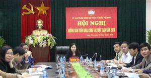 Triển khai công tác Mặt trận năm 2019