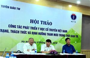 Hội thảo “Công tác phát triển y học cổ truyền Việt Nam: thực trạng, thách thức và định hướng công tác tham mưu trong thời gian tới”