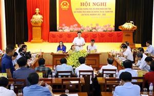 Giao ban Thường trực HĐND tỉnh với Thường trực HĐND các huyện, thị xã, thành phố lần thứ ba