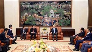 Các đồng chí lãnh đạo tỉnh làm việc với Tập đoàn Sumimoto Corporation