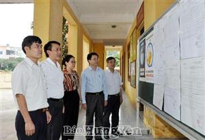 Kiểm tra công tác bầu cử tại các huyện Ân Thi, Yên Mỹ, Văn Lâm