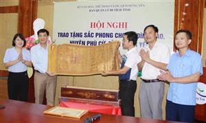 Trao tặng 23 đạo sắc phong cổ cho xã Đình Cao