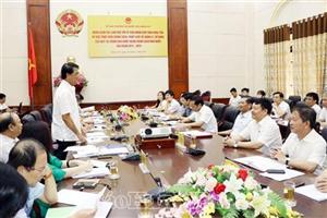 Đoàn giám sát của Uỷ ban Thường vụ Quốc hội làm việc với UBND tỉnh