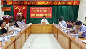 Hội nghị trực tuyến quán triệt, triển khai các văn bản mới của Trung ương về công tác tổ chức xây dựng Đảng