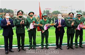 Các địa phương tổ chức lễ giao, nhận quân năm 2021