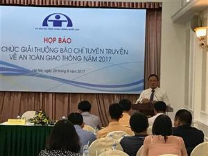 Phát động Giải thưởng “Báo chí tuyên truyền về an toàn giao thông năm 2017”