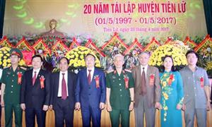 Kỷ niệm 20 năm tái lập huyện Tiên Lữ