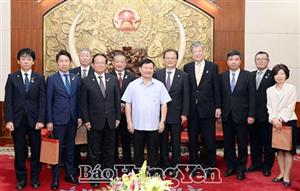 Chủ tịch UBND tỉnh Nguyễn Văn Phóng tiếp và làm việc với đoàn công tác của thành phố Kokubunji (Nhật Bản)