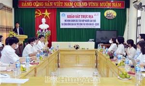 Chi cục Dân số - Kế hoạch hóa gia đình làm việc với Viện nghiên cứu Mitsubishi