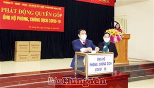 Thành phố Hưng Yên phát động quyên góp ủng hộ phòng, chống dịch Covid-19