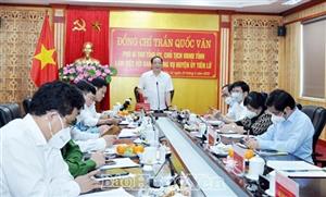 Đồng chí Chủ tịch UBND tỉnh Trần Quốc Văn: Huyện Tiên Lữ tập trung đẩy mạnh phát triển toàn diện kinh tế - xã hội, nâng cao đời sống Nhân dân