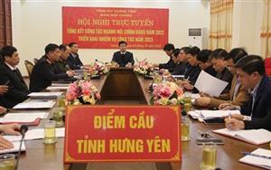 Hội nghị trực tuyến triển khai nhiệm vụ công tác năm 2023 của ngành Nội chính Đảng