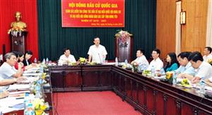 Đoàn giám sát, kiểm tra công tác bầu cử của Ủy ban Thường vụ Quốc hội – Hội đồng Bầu cử Quốc gia làm việc tại Hưng Yên