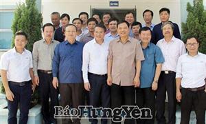 Bộ trưởng Bộ Nông nghiệp và PTNT Nguyễn Xuân Cường làm việc tại Hưng Yên