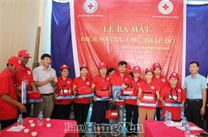 Hội Chữ thập đỏ tỉnh: Ra mắt 2 điểm sơ cấp cứu chữ thập đỏ tại xã Quang Hưng và thị trấn Yên Mỹ