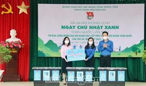 ĐVTN Hưng Yên ra quân làm sạch dòng sông quê hương