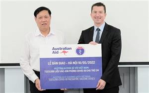 Tiếp nhận hơn 7,2 triệu liều vaccine Covid-19 do Australia tài trợ