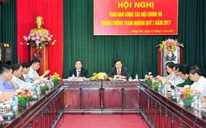 Hưng Yên giao ban công tác nội chính