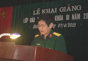 Khai mạc lớp đào tạo sỹ quan dự bị