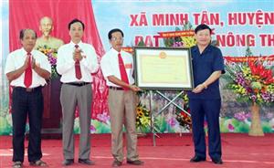 Xã Minh Tân đón Bằng công nhận xã đạt chuẩn nông thôn mới