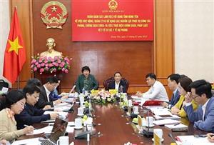 Đoàn giám sát của Quốc hội khóa XV làm việc với UBND tỉnh