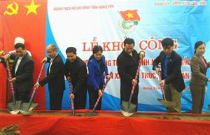 Khởi công  xây dựng công trình thanh niên cấp tỉnh năm 2015