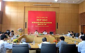 Hưng Yên: Họp báo về Đại hội Đảng bộ tỉnh lần thứ XVIII, nhiệm kỳ 2015 - 2020