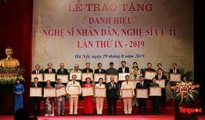 Sửa đổi, bổ sung quy định về xét tặng danh hiệu trong lĩnh vực văn học, nghệ thuật