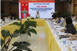 Các tỉnh, thành ủy khu vực đồng bằng sông Hồng và một số tỉnh Đông Bắc:Chủ động, tích cực tuyên truyền, triển khai các nhiệm vụ trọng tâm công tác tuyên giáo