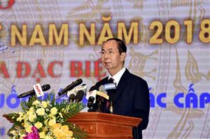 Chủ tịch nước dự Lễ công bố Sách vàng Sáng tạo Việt Nam 2018