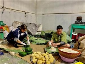 Đậm đà hương vị bánh chưng ngày Tết