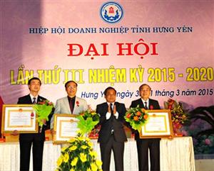 Đại hội Hiệp hội Doanh nghiệp tỉnh Hưng Yên nhiệm kỳ 2015 - 2020