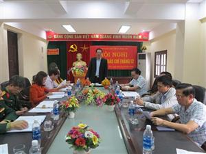 Hưng Yên: giao ban báo chí tháng 12